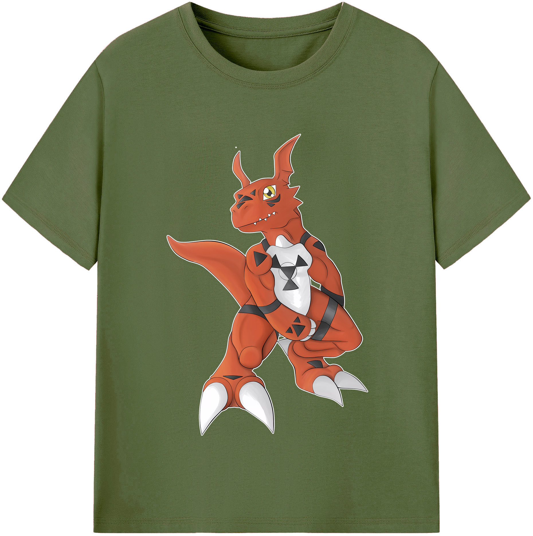 （画像用） Digimon デジタルモンスター/デジモン 綿100％半袖Tシャツ（フロントプリント）